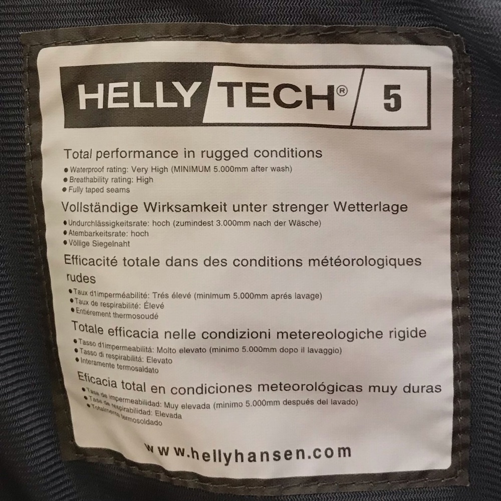 Helly Hansen Outdoor Pant Helly Tech 5 Blue Grey Weather Resistant Winter Medium - Picture 8 of 16